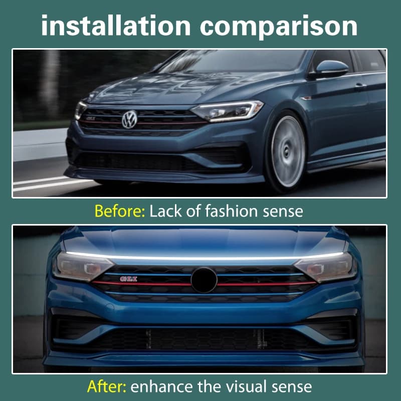 Enquêter de jour de voiture à LED pour Skoda Yinous, lumière de sauna, balayage DRL, bande lumineuse