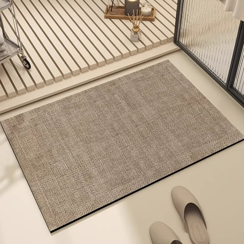 Tapis de salle de bain tapis de sol absorbant tapis de bain doux diatomée boue tapis antidérapant pa