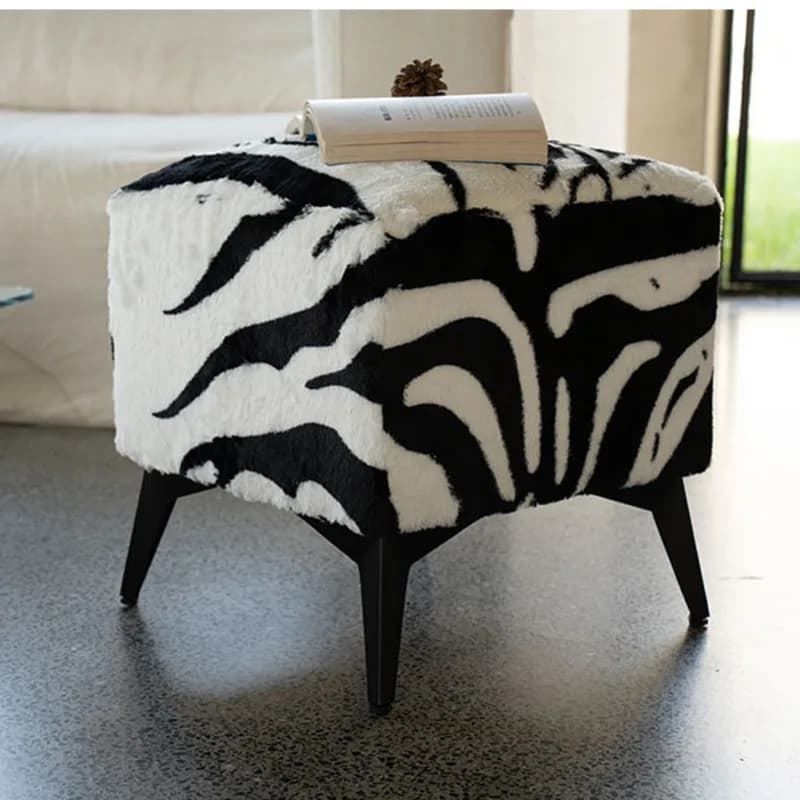 Banc de canapé en cuir de vachette pour salon, tabouret Proxy pour chaussures, éponge à haute élasti