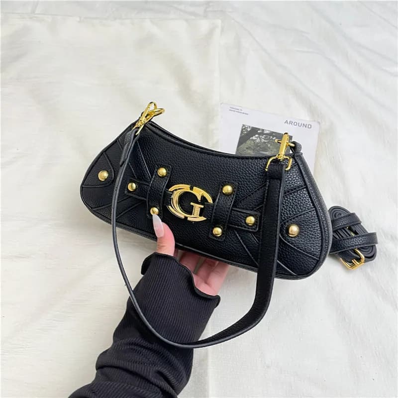 Nouveau sac bandoulière moto pour femme, sac à l'épaule décontracté de haute qualité, style Hot Girl