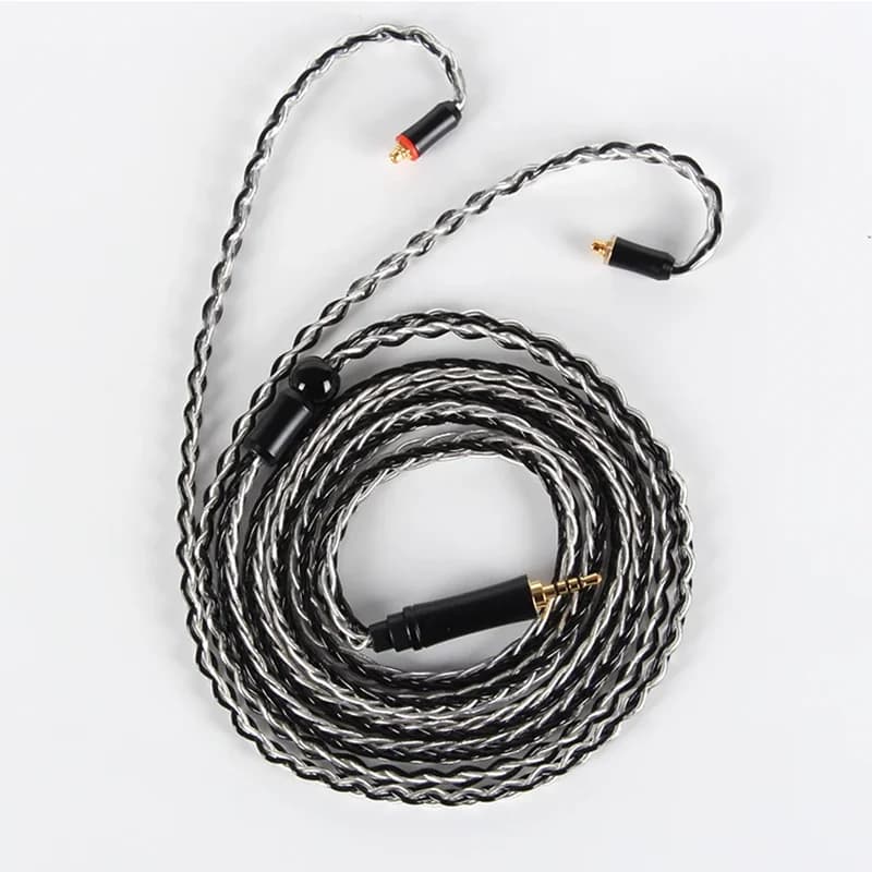 XINHS-Câble de mise à niveau pour casque, fil plaqué argent, cuivre monocristallin, 8 cœurs, 5N