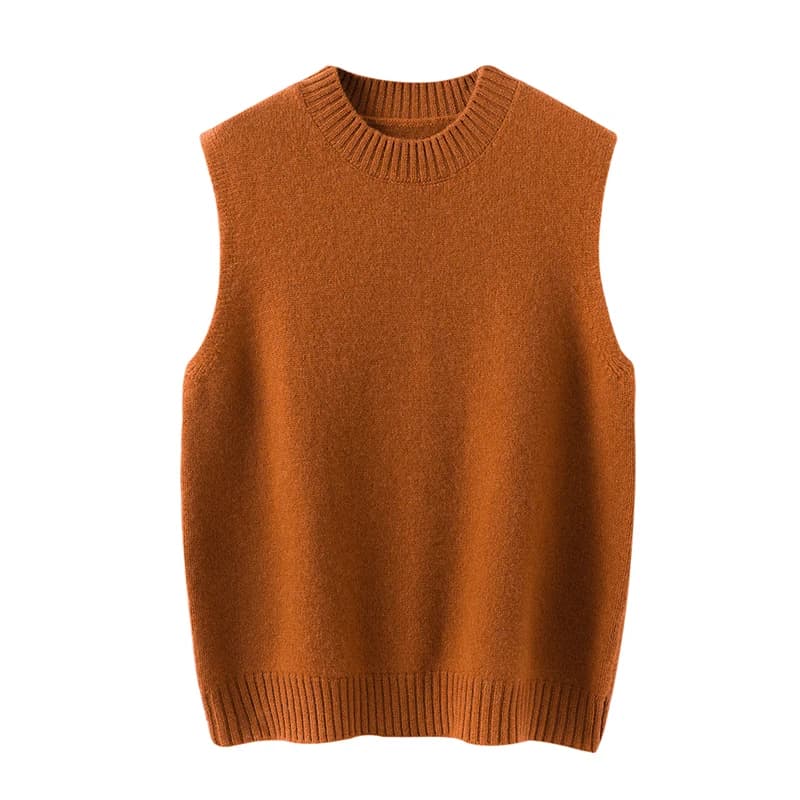 WinvyNee 2025 femmes laine gilet O cou vêtements décontracté chaud vêtements d'extérieur gilet dames