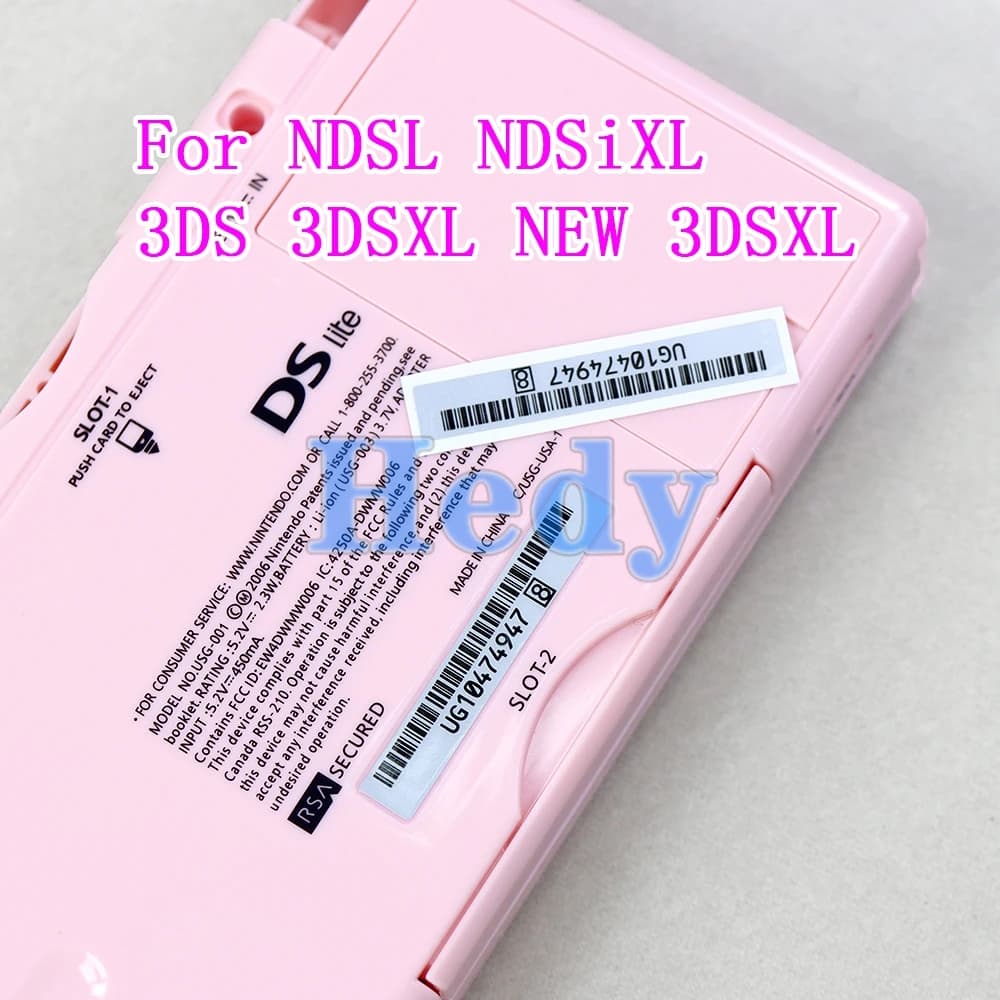 5 pièces pour NDSL NDSi XL NDS contrôleur autocollant arrière boîtier coque étiquette joint code à b
