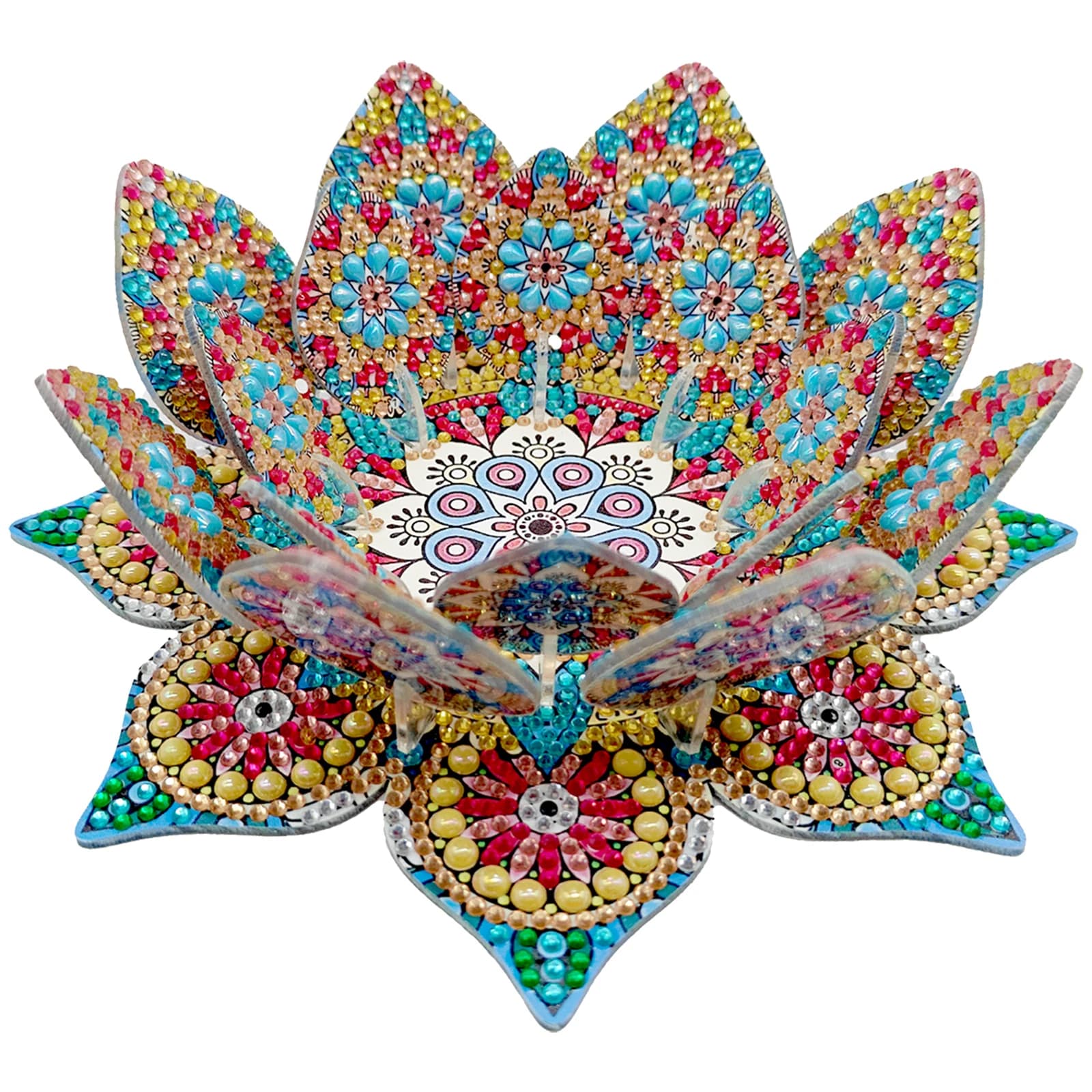 Chandelier Lotus bricolage diamant Art peinture ornement de bureau diamant peinture décorations de t