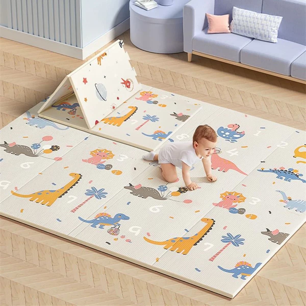 Tapis pliable pour enfants, tapis de jeu non toxique pour bébé, éducatif dans la crèche, tapis d'esc