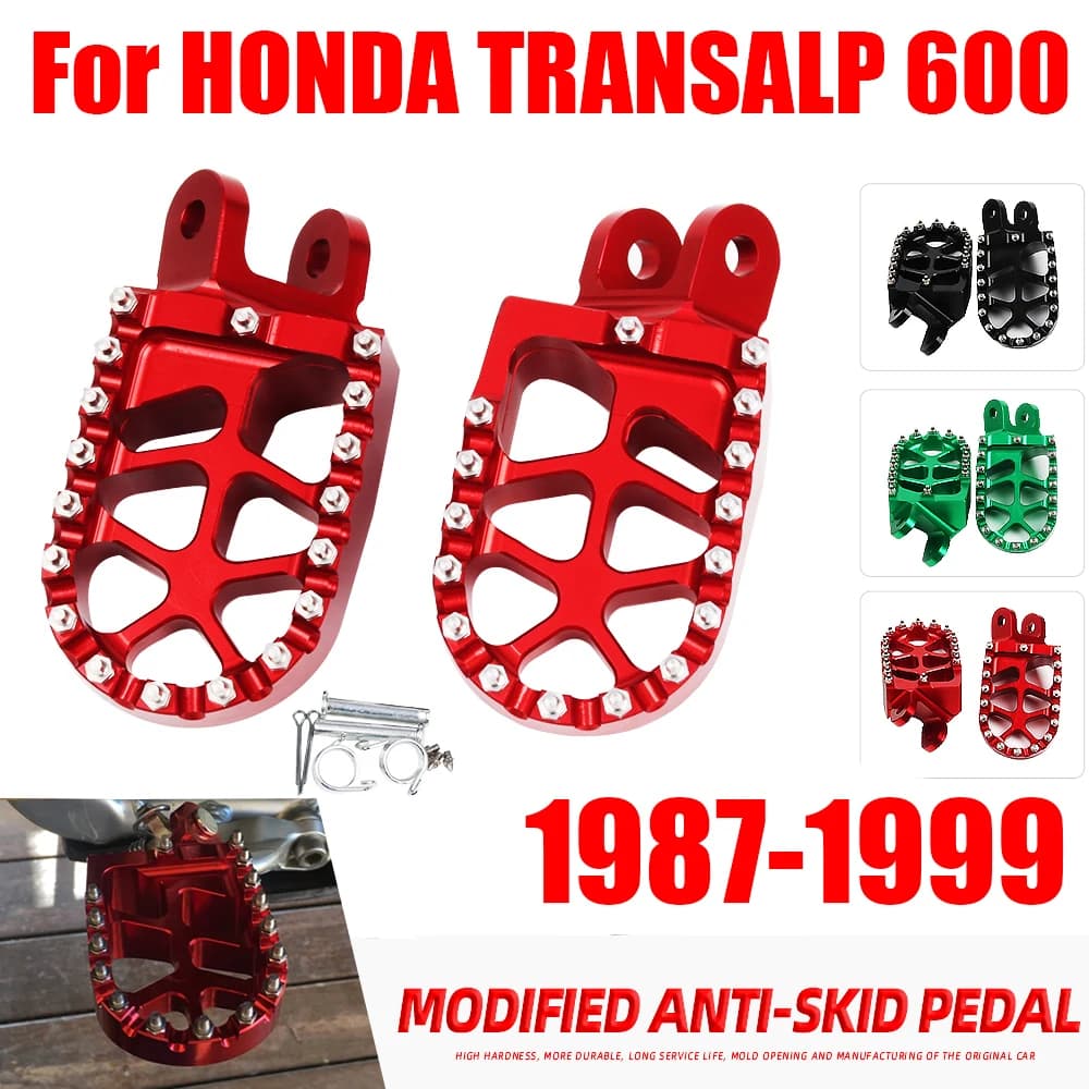 Repose-pieds de moto, pièces de pédale pour HONDA Transalp 600 XL600V XL600 XL 600V 600 V 1987 – 199