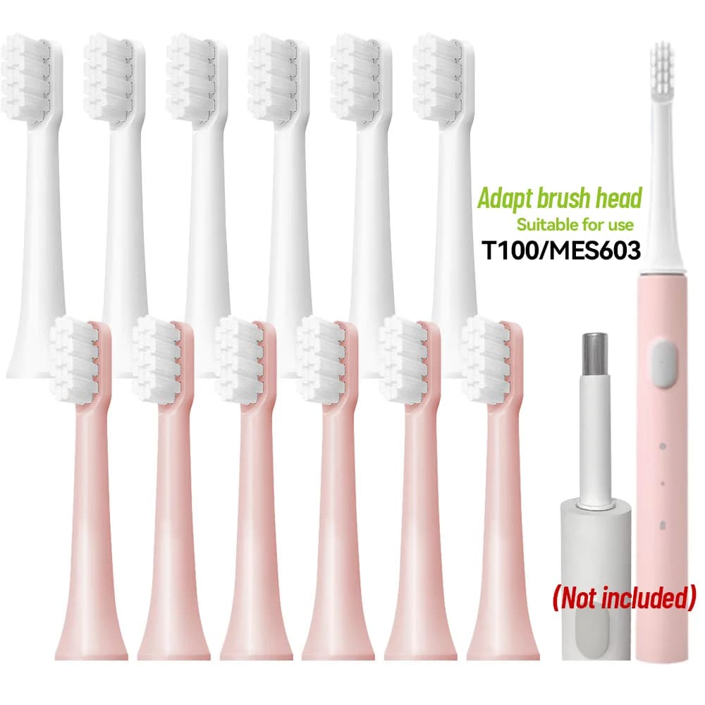Têtes de brosse de rechange pour brosse à dents électrique MIJIA T100 Mes603, 6/12 pièces, brosses à