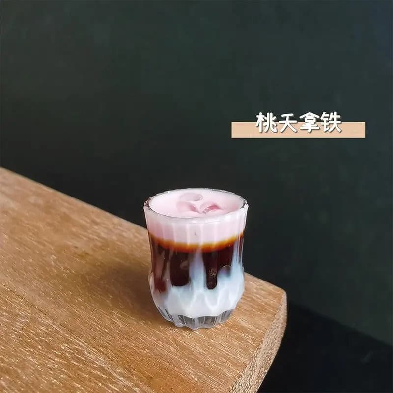 Mignon maison de poupée Miniature café jouet modèle Miniature Latte café boisson café jouet boisson 