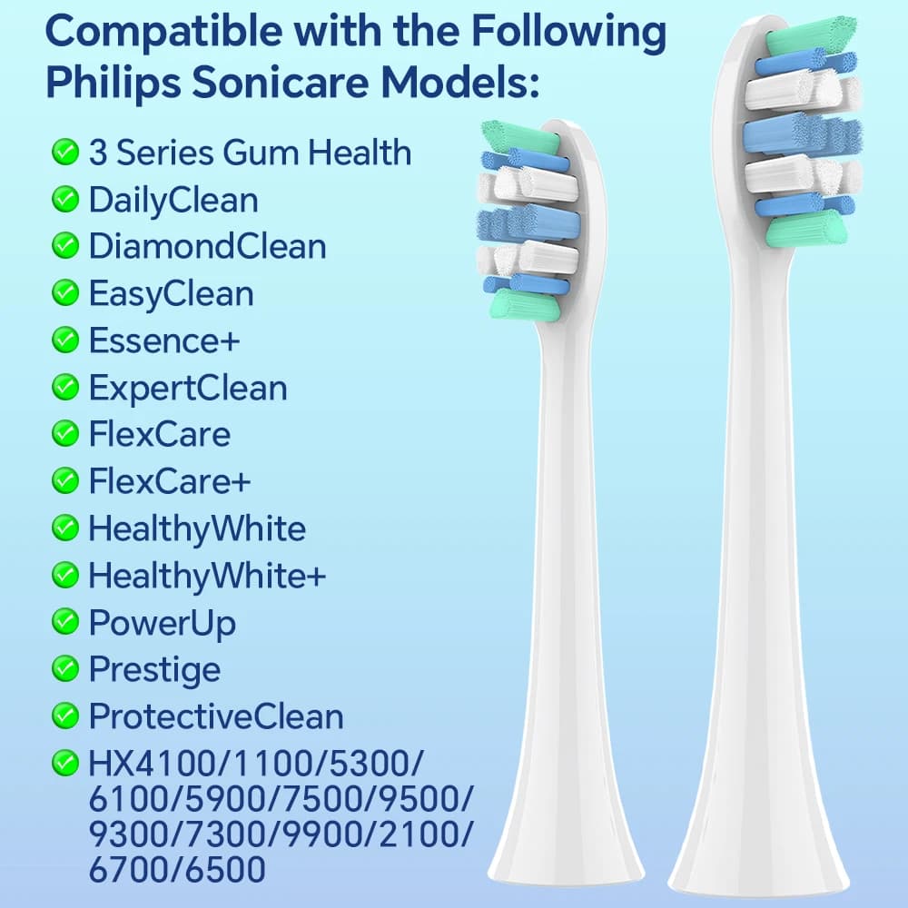 Têtes de brosse à dents électrique de rechange, compatible avec Philips macicare Soft, 4100, 6500, 6