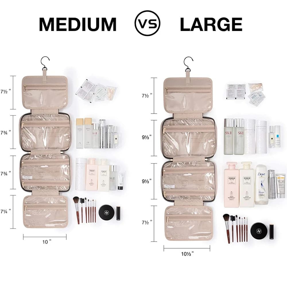 BAGSMART bolsos de maquillaje Sac de rangement de voyage,organisateur de voyage, sac de toilette sus
