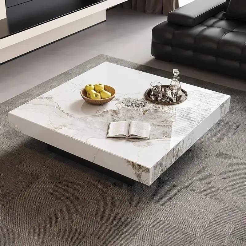 Table basse minimaliste Unique de luxe design moderne Table basse nordique esthétique debout mobile 