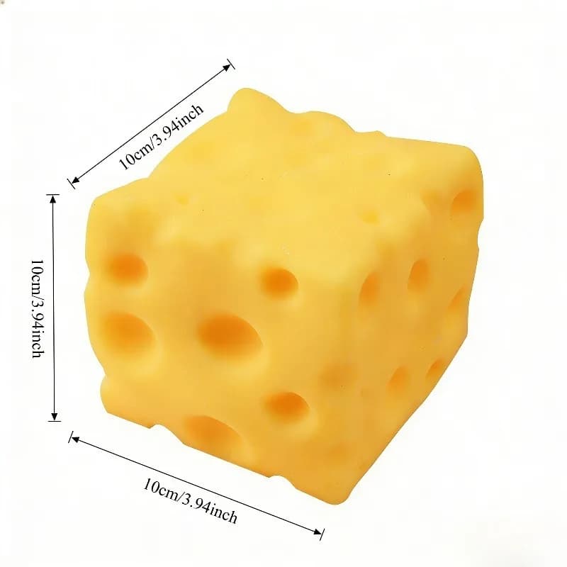 Jouet géant en forme de fromage à presser, taille extra large, jouet anti-stress en forme de fromage