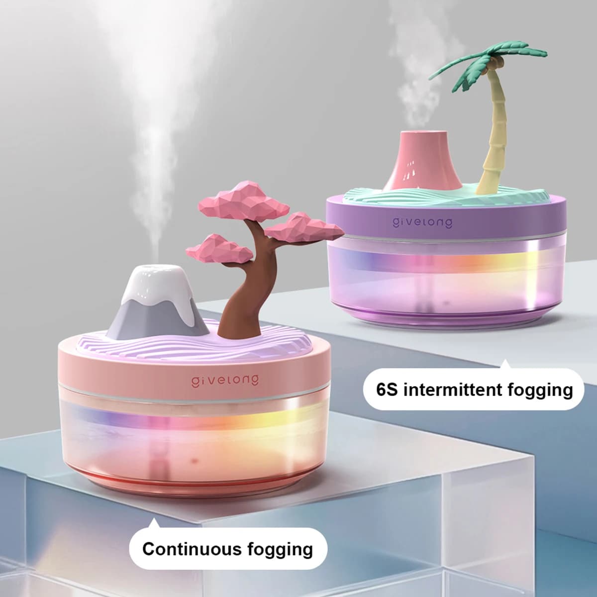 Humidificateur d'air de paysage, petit Spray d'hydratation, silencieux, pour chambre à coucher, bure
