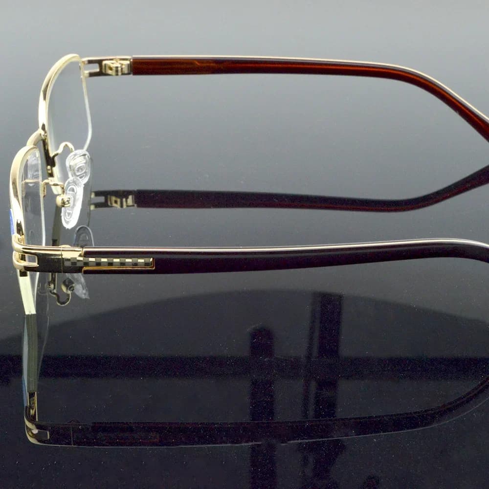 Lunettes de lecture de luxe ultralégères en alliage de titane pour hommes, affaires, + 0.75, + 1.00,