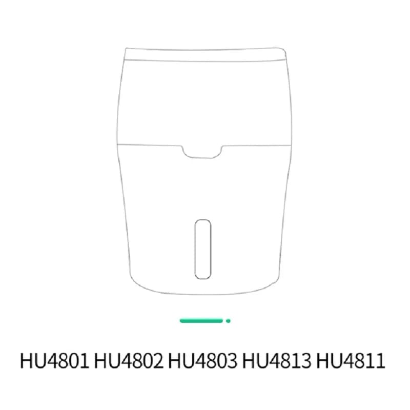 Filtre humidificateur noir version épaisse, 1 pièce, pour Philips HU4102/FY2401 HU4801/4802/4803/481