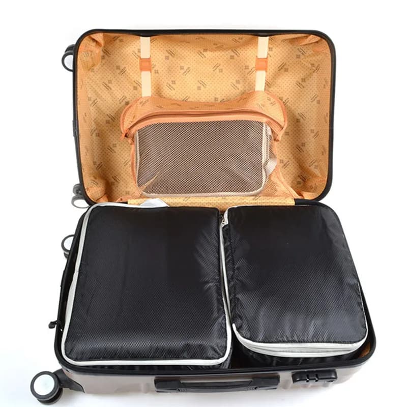Organiseurs de bagages, sacs de rangement de voyage portables, cubes de compression, sacs de voyage 