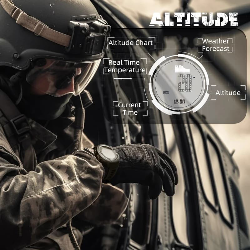 Km TH EDGE VERTICO-Montre numérique pour homme, boîtier en fibre de carbone, montre intelligente de 