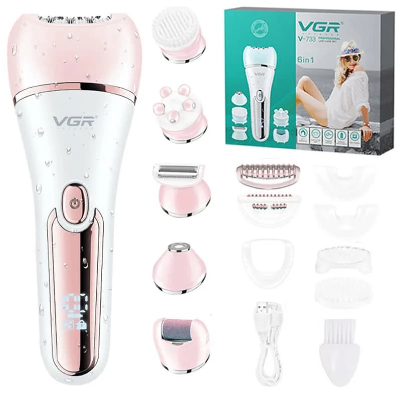 Original VGR électrique femmes épilateur femme rasoir jambe corps épilation lèvre menton dépilatoire