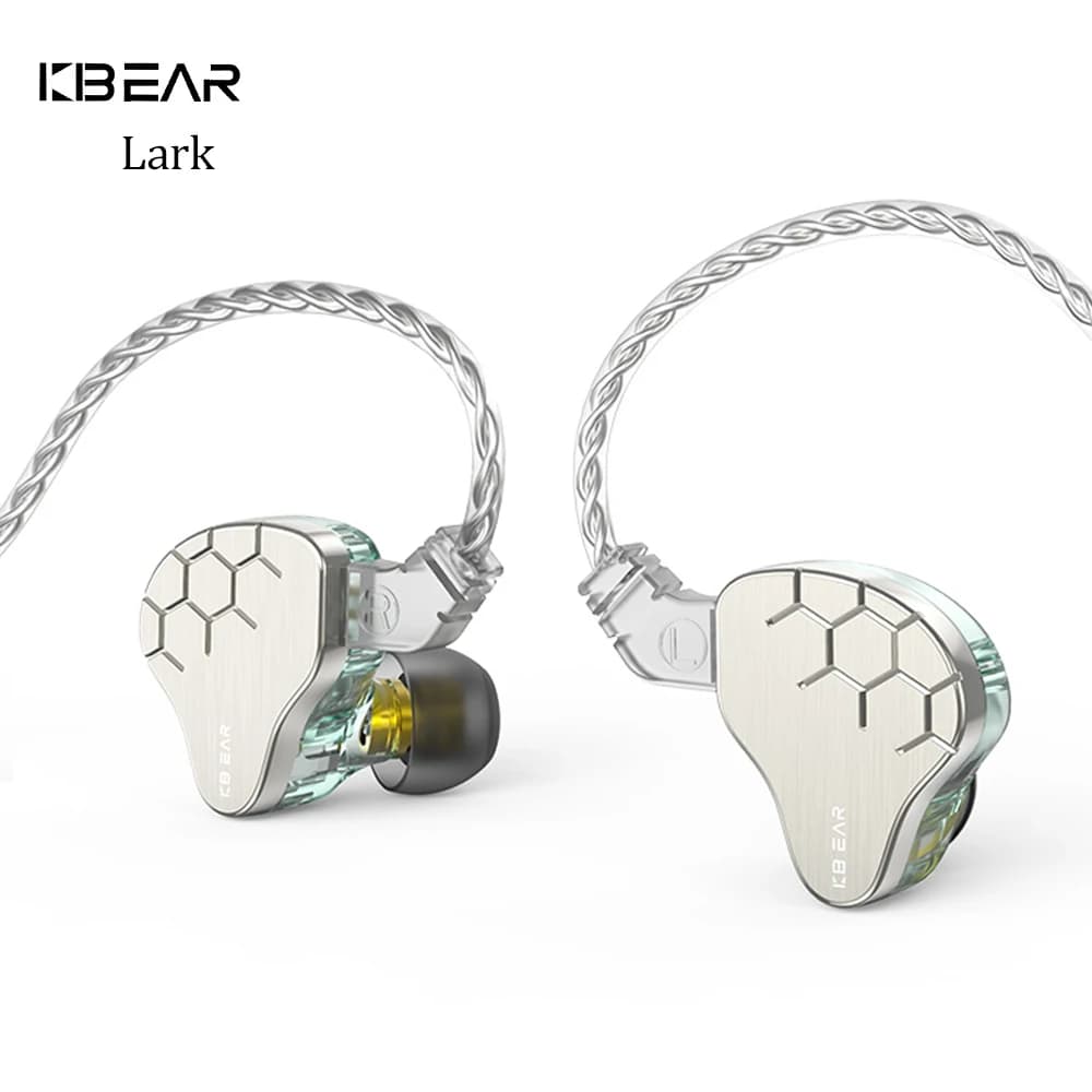 KBEAR Lark hybride 1DD + 1BA pilote KS1 casque HiFI écouteur câble casque musique Sport dans l'oreil