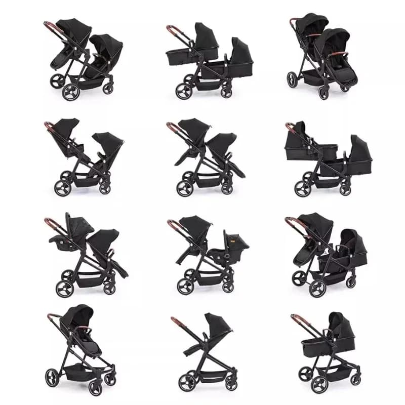 NOUVEAUX Coussinets jumeaux ultra-légers, coussinets multifonctionnels avec sièges auto, 3 en 1 plié