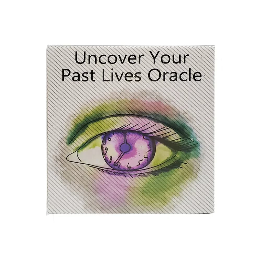 Jeu de tarot oracle Uncover Your Past Life, 87 cartes rondes avec guide PDF