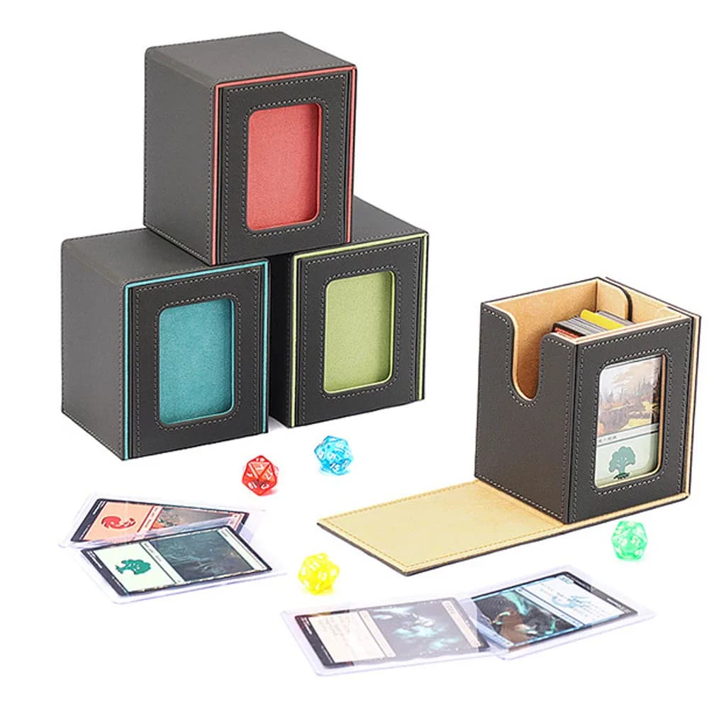 100 + nouvelle boîte de rangement de cartes TCG MT jeu de société commandant carte transportant boît