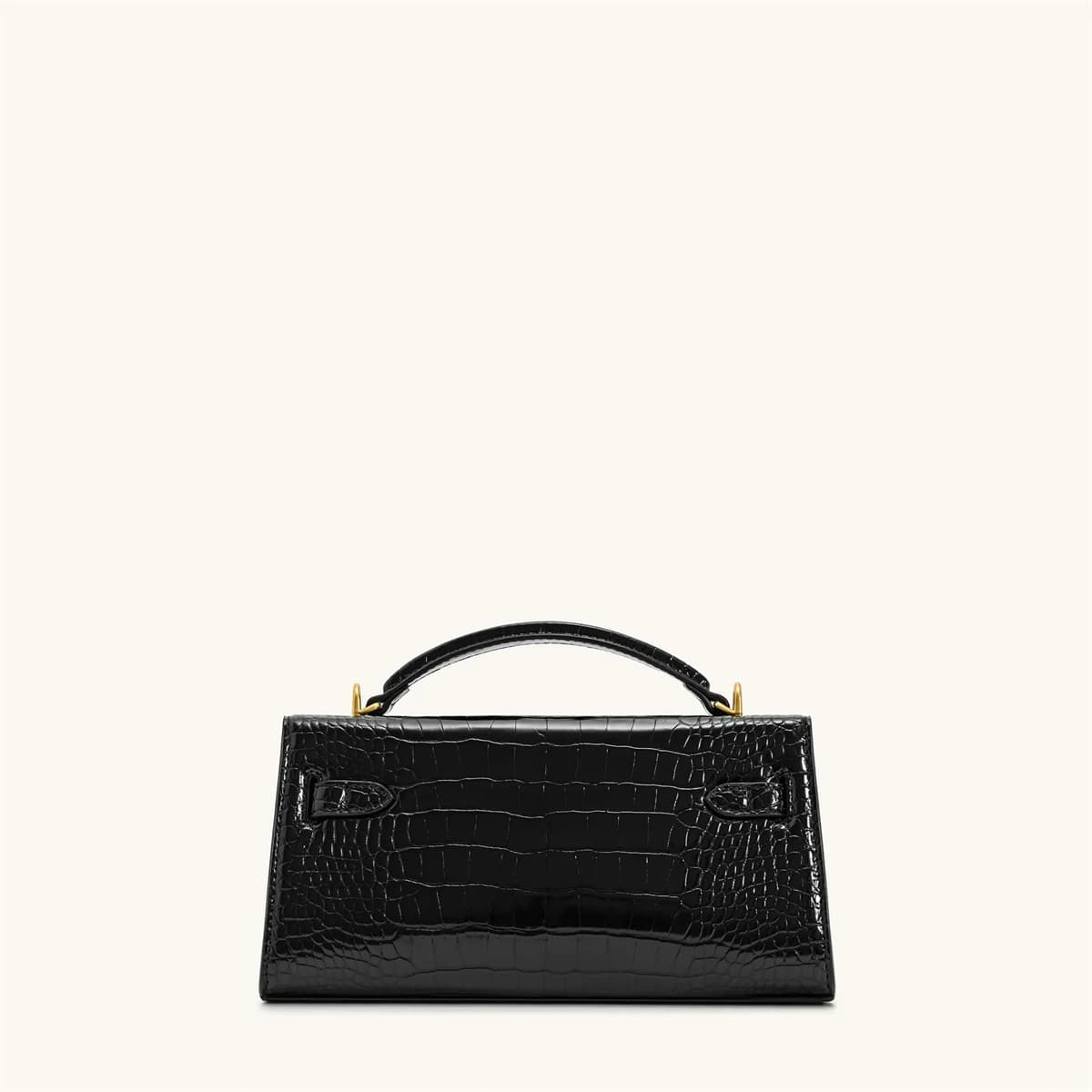 Sac à main de luxe en cuir et tissé avec boucle métallique vintage, poignée courte élégante, sac fou