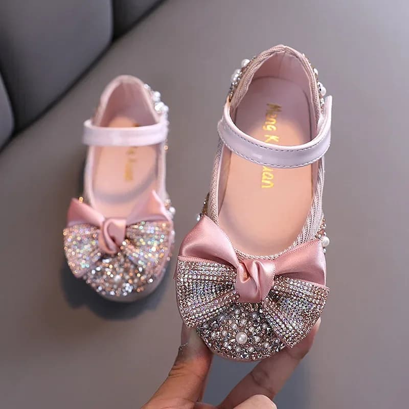 Sandales enfant en bas âge fille chaussures pour enfants perle strass brillant enfants chaussures bé