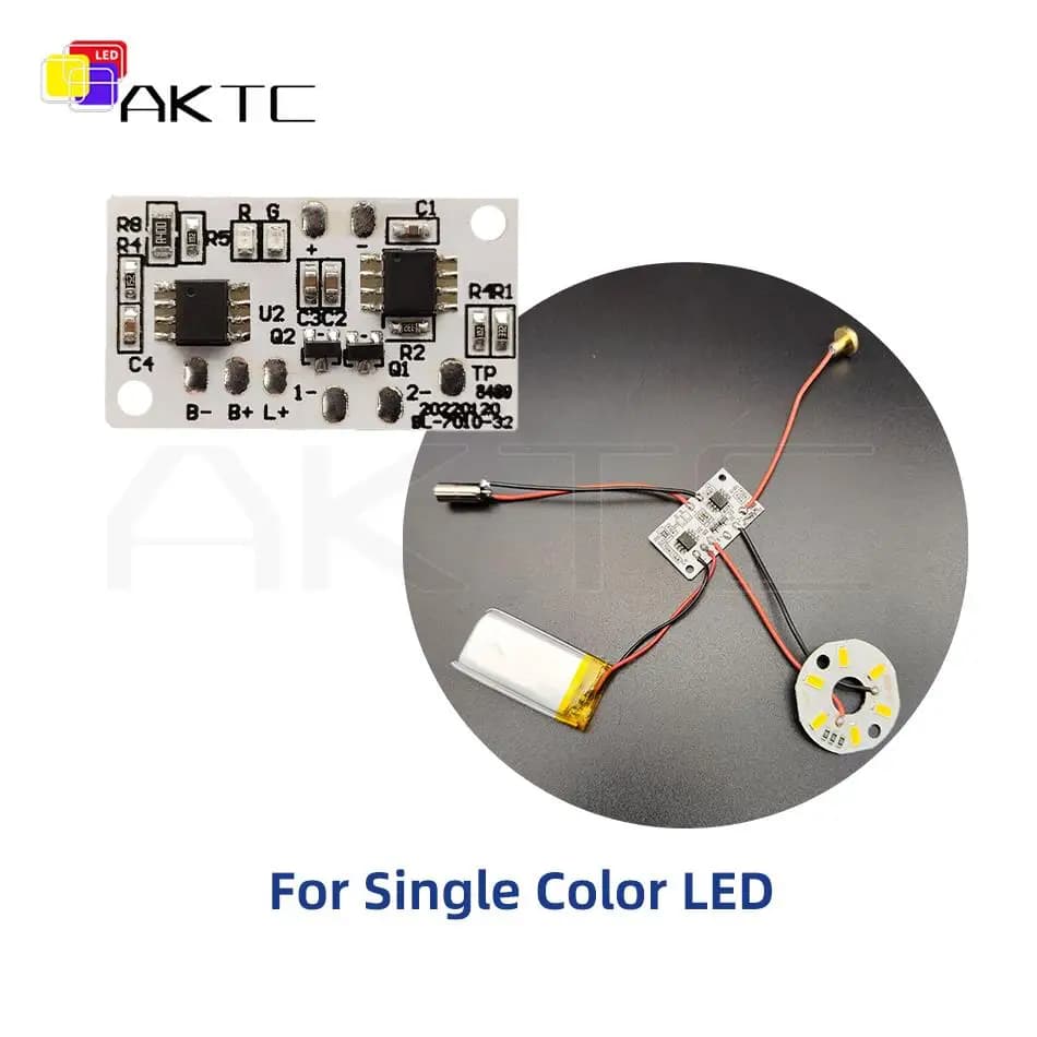 10 pièces nouveau Mini DC 5V 2A LED interrupteur tactile variateur panneau de commande batterie de c