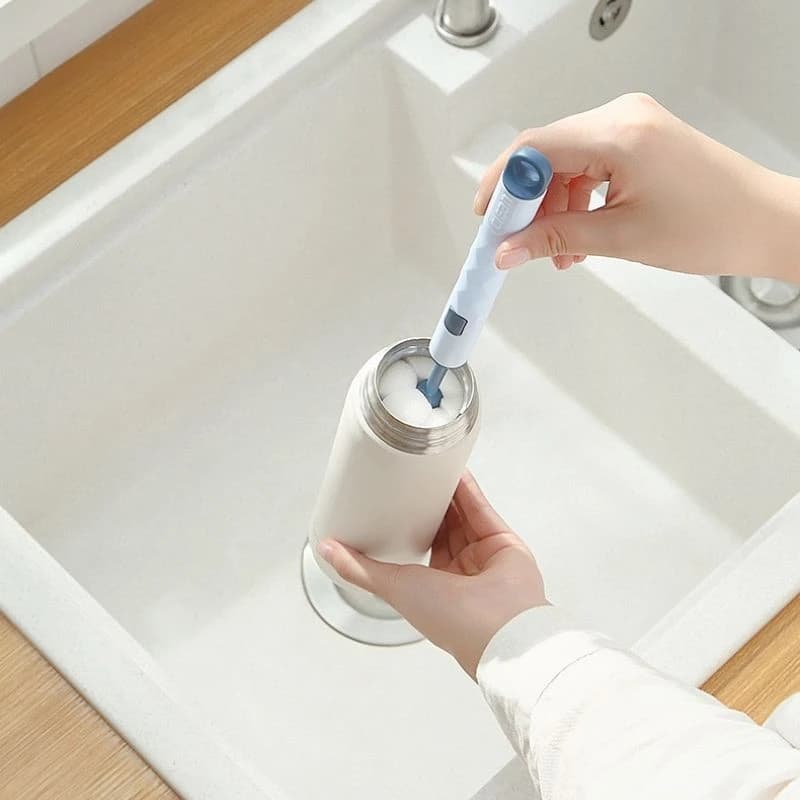 Brosse à biberon, Rotation à 360 degrés, sucette pour bébé, ensemble de brosses de nettoyage de mame
