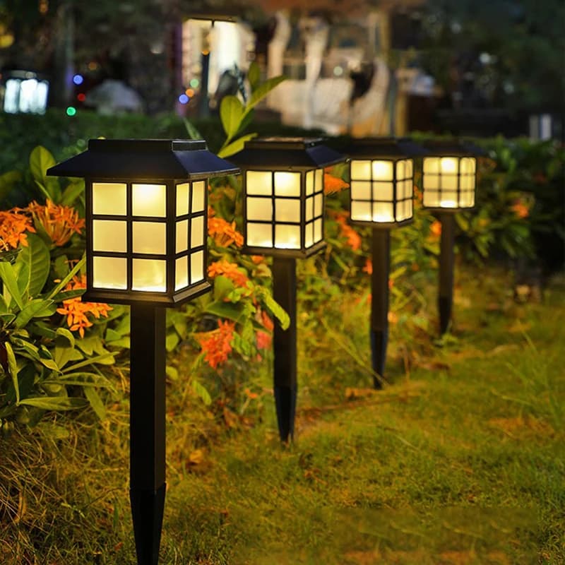 Lampe LED Solaire Imperméable d'Extérieur, Luminaire Décoratif d'Extérieur, Idéal pour un Jardin, un