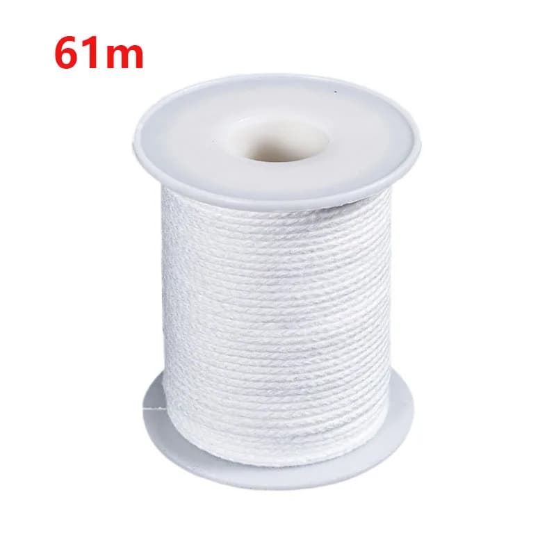 Bougie faite à la main avec mèche en coton, environ 61M de bougie, accessoires de fabrication de bou
