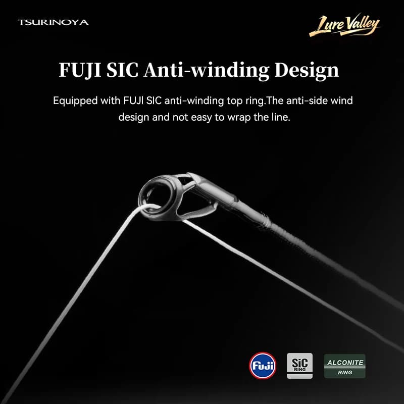 Canne à pêche TSURINOYA LURE VALLEY 5 sections, spinning et casting, 1,98 m, 2,08 m, 2,28 m, 2,44 m,
