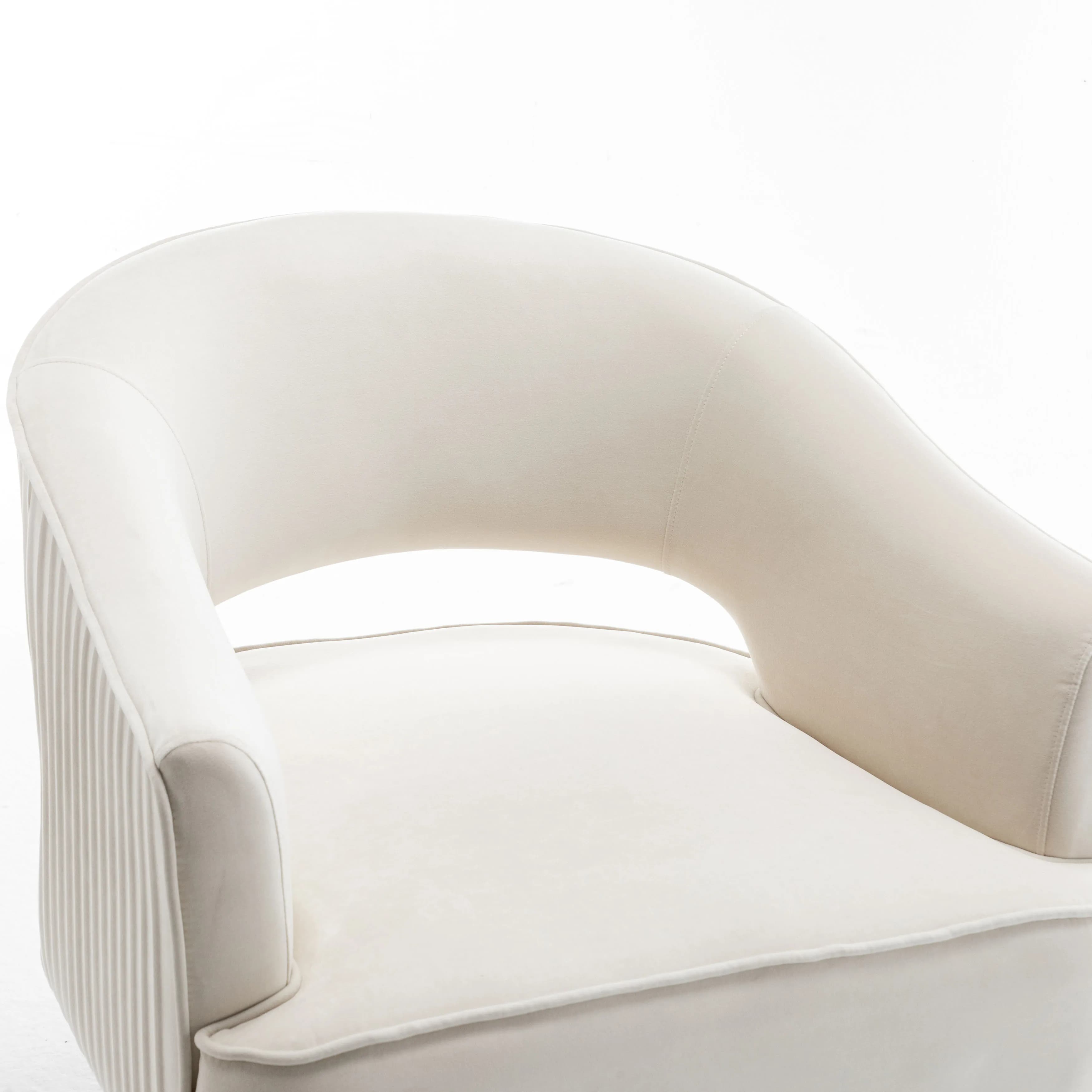SEYNER-Fauteuil à Bras en Velours, Chaise de Chambre à Coucher, Meubles de Salon, Canapé Simple Nord