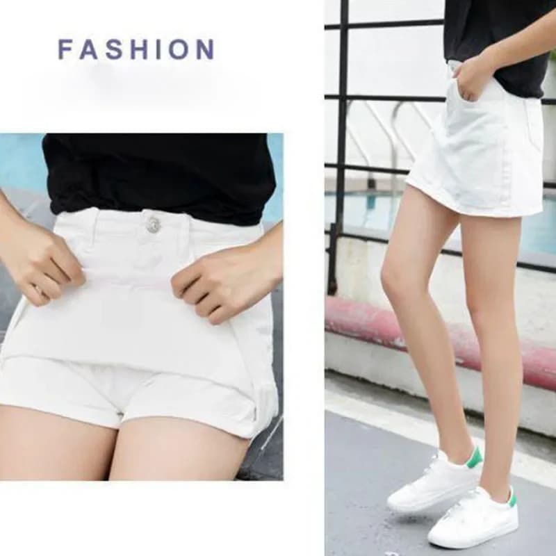 Lucyever-Mini jupe trapèze taille haute pour femme, jupes courtes basiques, style coréen, poches, no