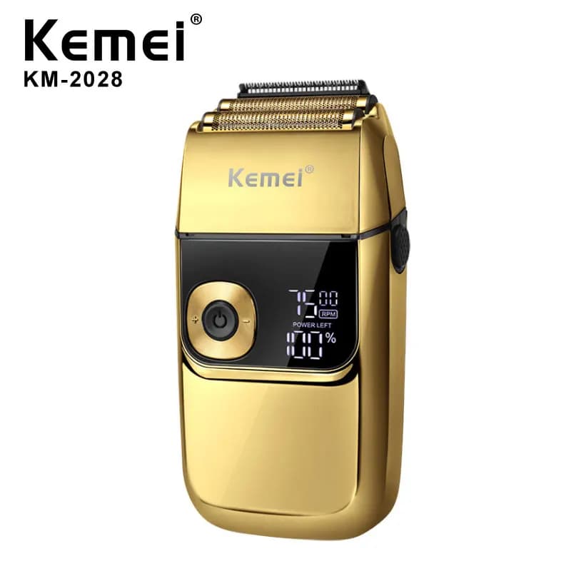 Kemei 2 en 1 rasoir électrique hommes rasoir électrique Rechargeable barbe rasoir flottant tondeuse 