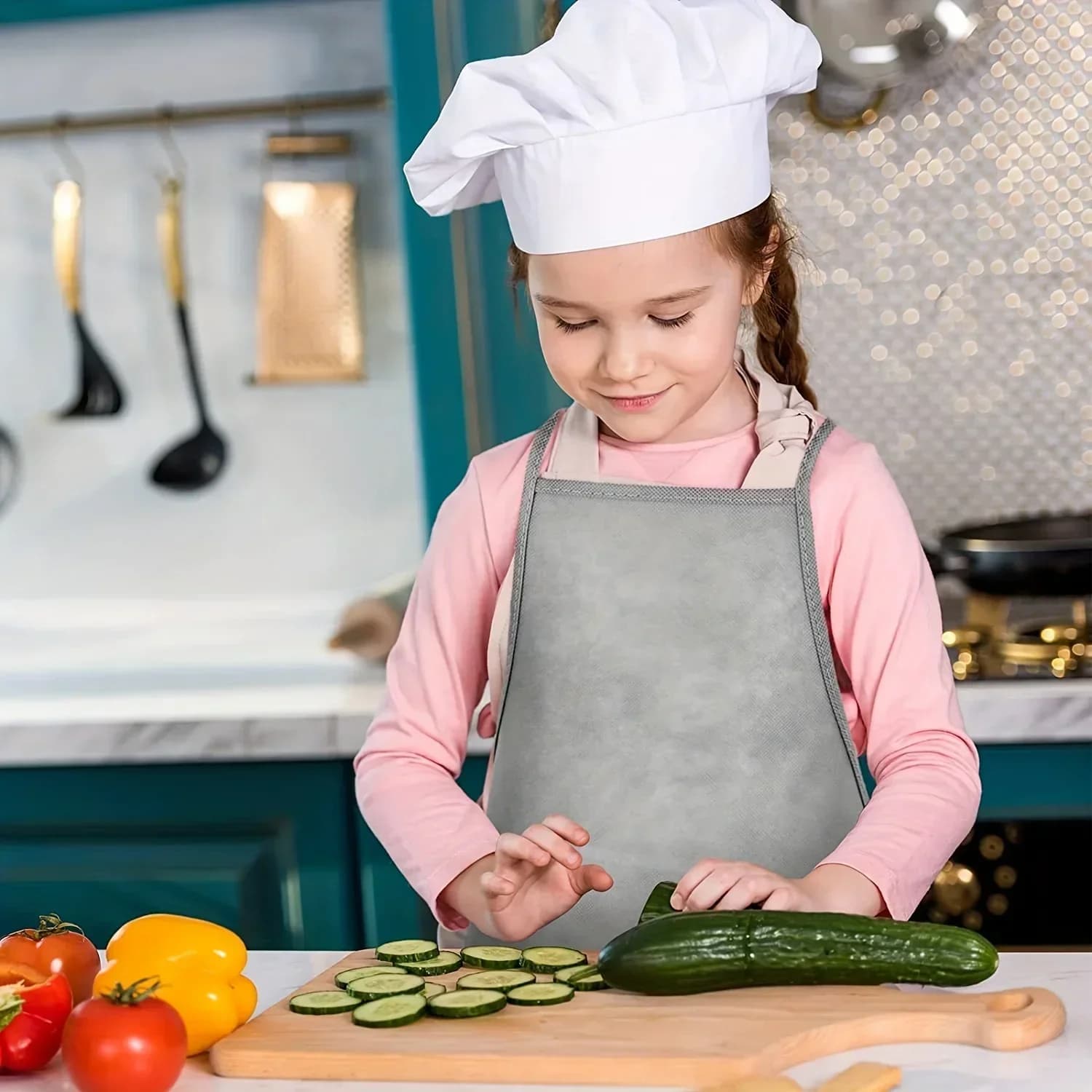 30 pièces enfants Non-tissé tablier classe artisanat Art peinture enfants tablier jetable sécurité n