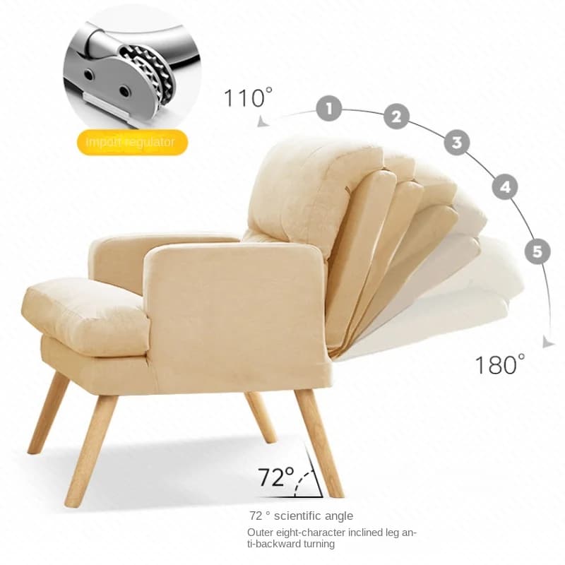 Chaise de salon pliante pour une personne, chaise d'ordinateur, canapé, coiffeuse, bureau, maison, b
