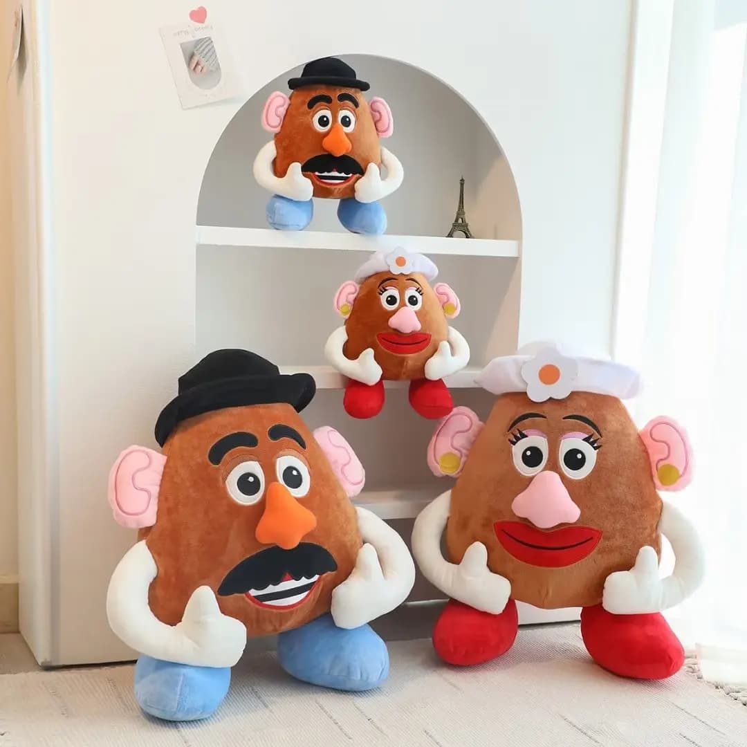 Jouet en peluche tête de pomme de terre Mr et Mrs, joli jouet en peluche, histoire Anime, poupée end