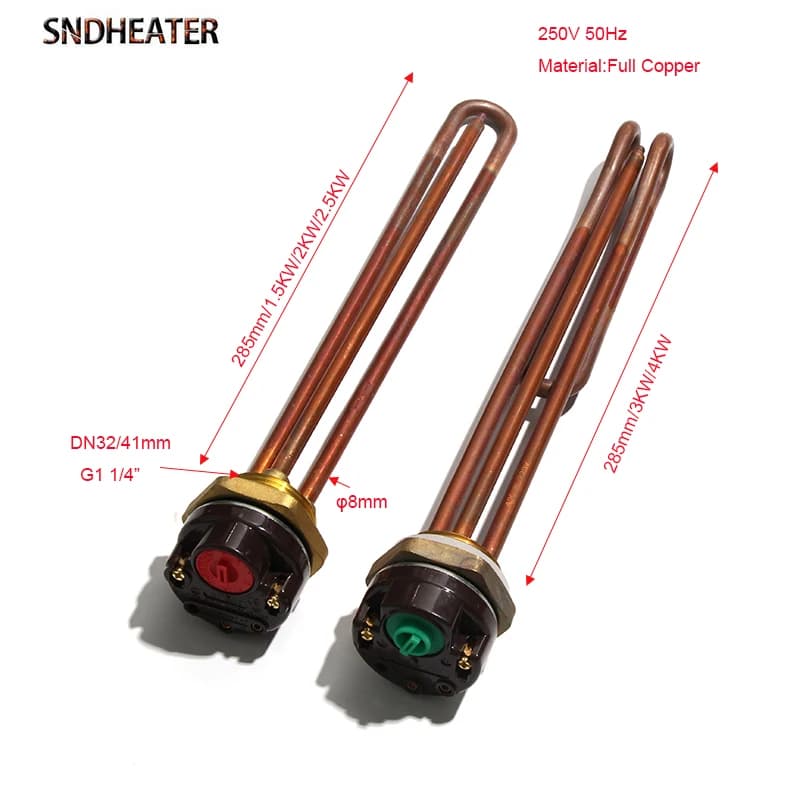 SNDHEATER DN32 250V 50Hz élément de chauffe-eau électrique Thermostat interrupteur de contrôle de te