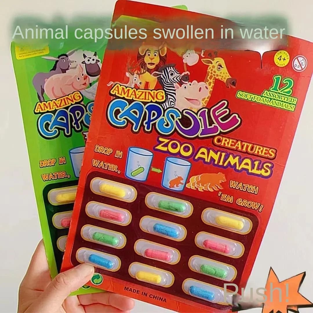 Capsule magique en caoutchouc colorée en croissance, cadeau pour bébé, licorne de noël, compagnon de
