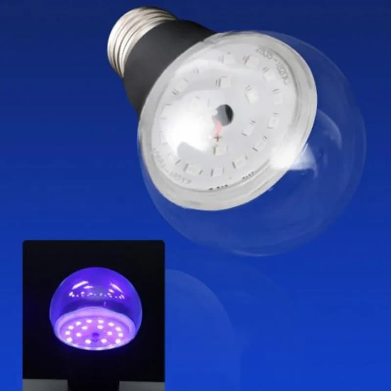 Ampoule LED noire, 9W, 385-400nm, 395nm, 385-400nm, lumière néon, lueur dans le noir, pour peinture 