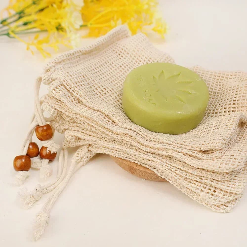 Filet moussant pour savon, sacs en maille, outils de lavage de bain, nettoyage du corps, aide à bull