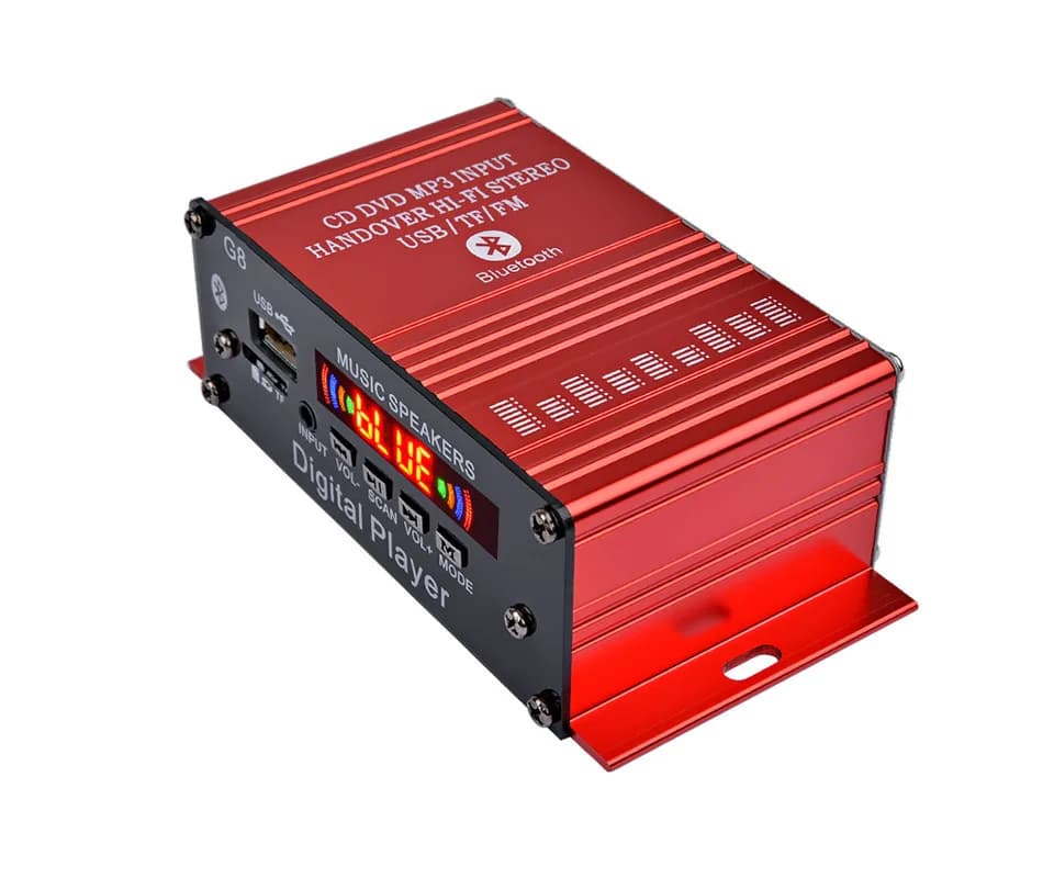 Mini amplificateur numérique stéréo HIFI, canal 2.0, Bluetooth 5.0, FM, USB, système de son de ciném