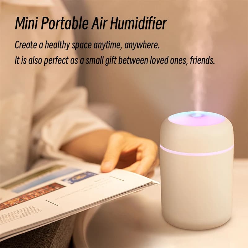 Humidificateur d'air H2O Portable, Mini diffuseur d'arôme USB avec brume fraîche pour chambre à couc