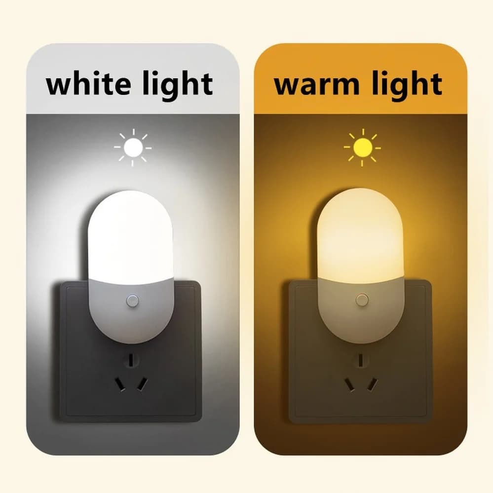 Lampe de chevet veilleuse EU US Plug LED veilleuse AC220V chambre lampe cadeau pour enfants mignon l
