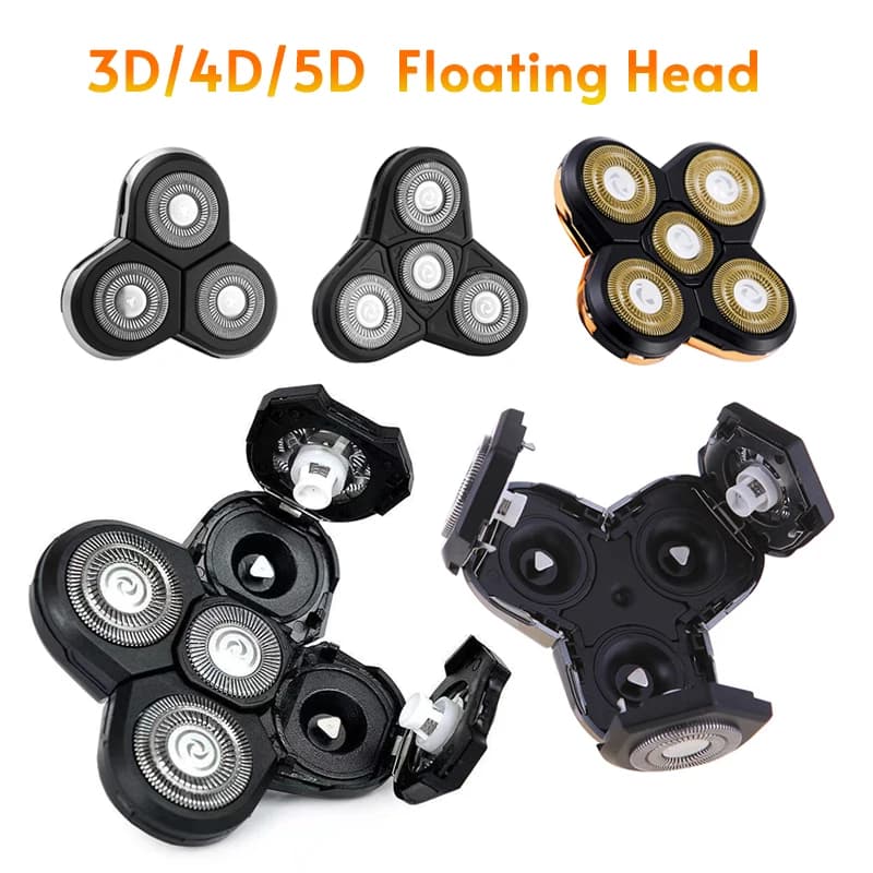 Tête de rasoir électrique flottante remplaçable 3D 4D 5D, tondeuse de nez de rechange, tête de tonde