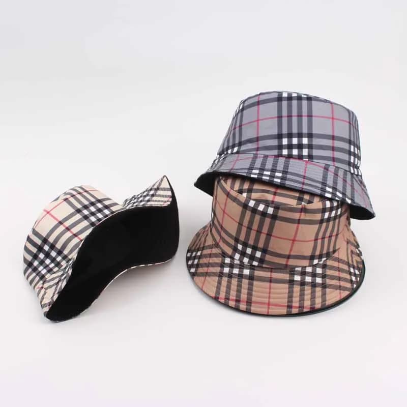 Chapeau Bob Polyvalent de Luxe à Carreaux Printemps/Été 2026 ~ Chapeau de Pêcheur Réversible pour Co