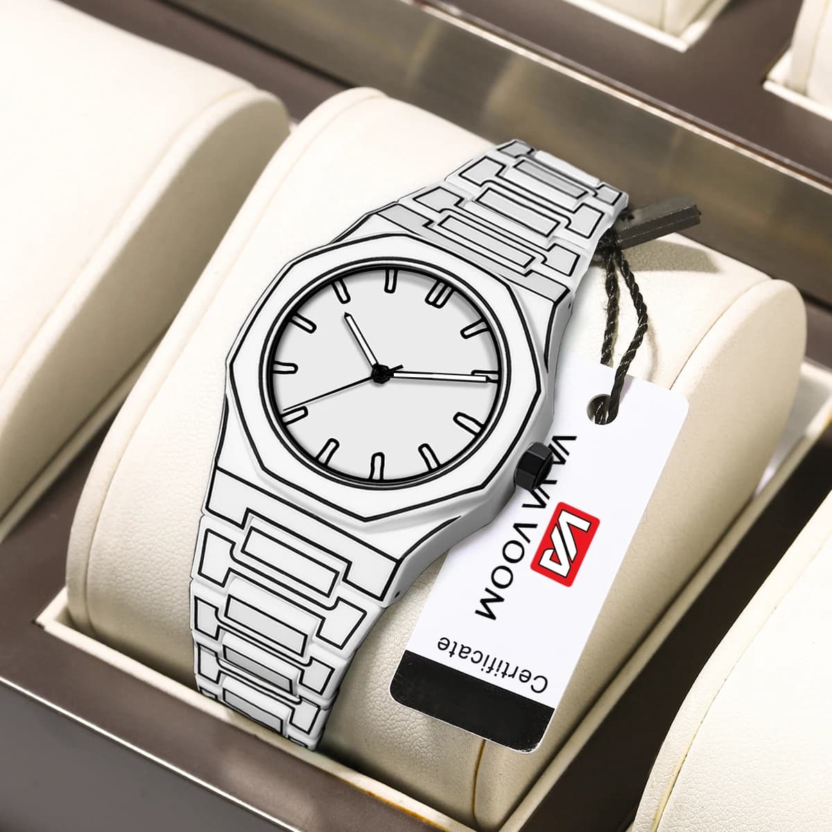 2025 nouveaux hommes créatifs montre en Silicone VA VA VOOM marque mouvement à Quartz lignes créativ