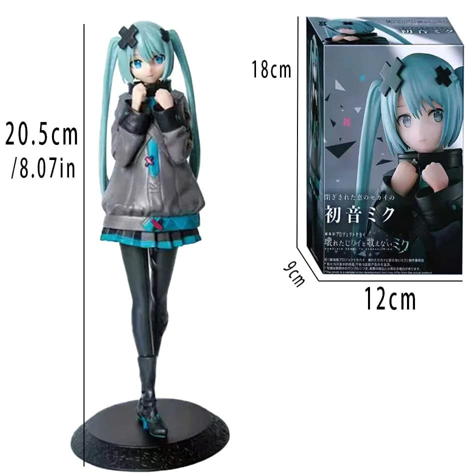 Nouveau en Stock Hatsune Miku dans un monde avec fenêtres fermées à collectionner Anime Action Kwaii